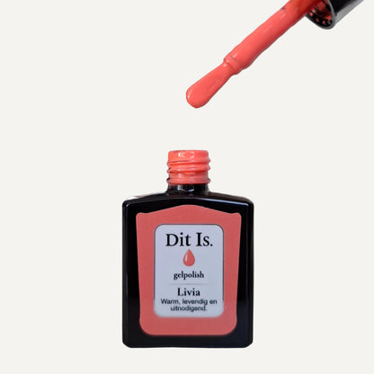 Dit Is. Gelpolish Livia – Warm Koraalrood | 15 ml