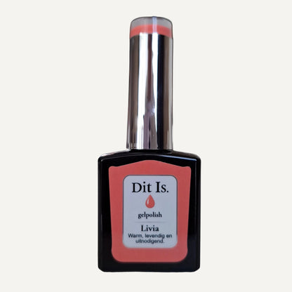 Dit Is. Gelpolish Livia – Warm Koraalrood | 15 ml
