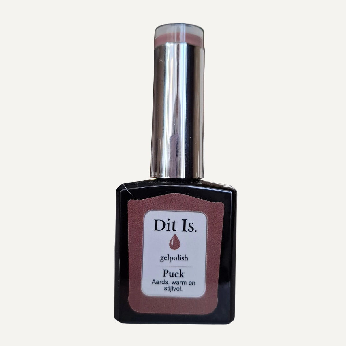 Dit Is. Gelpolish Puck – Warm Kastanjebruin | 15 ml