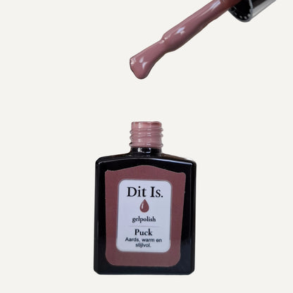 Dit Is. Gelpolish Puck – Warm Kastanjebruin | 15 ml