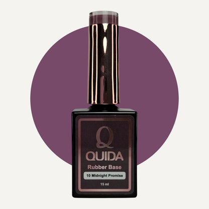 Quida Rubber Base 010 - Midnight Promise Pruim Bordeaux - 15 ml