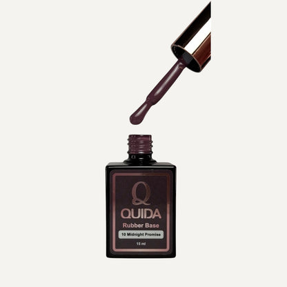 Quida Rubber Base 010 - Midnight Promise Pruim Bordeaux - 15 ml