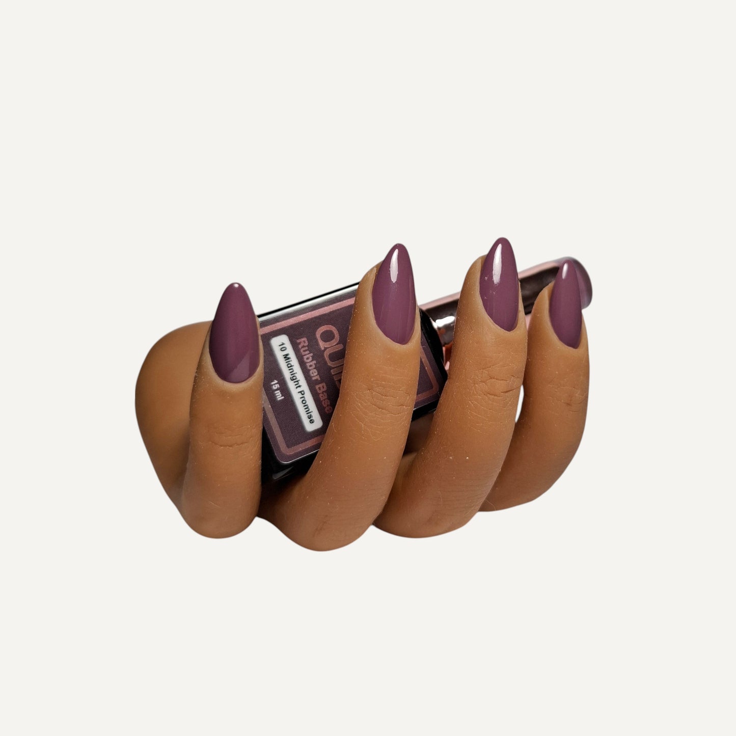Quida Rubber Base 010 - Midnight Promise Pruim Bordeaux - 15 ml
