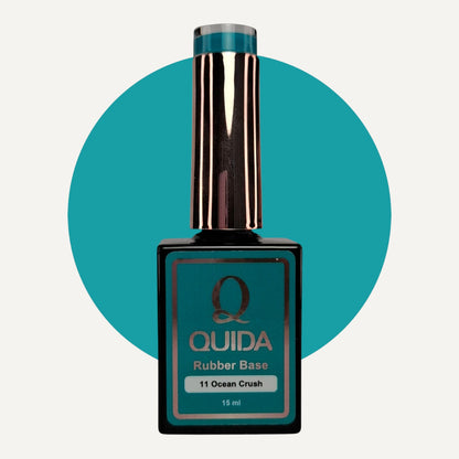 Quida Rubber Base 011 - Ocean Crush Teal Turquoise - 15 ml