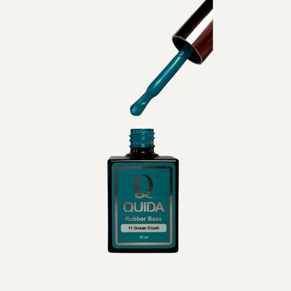 Quida Rubber Base 011 - Ocean Crush Teal Turquoise - 15 ml