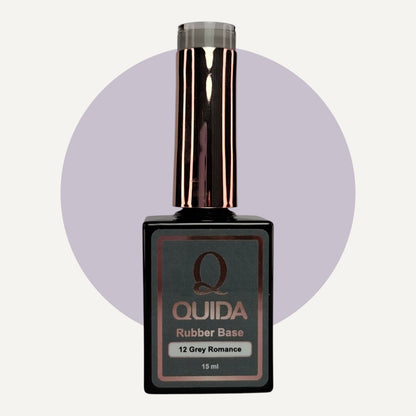 Quida Rubber Base 012 - Grey Romance Grijs - 15 ml