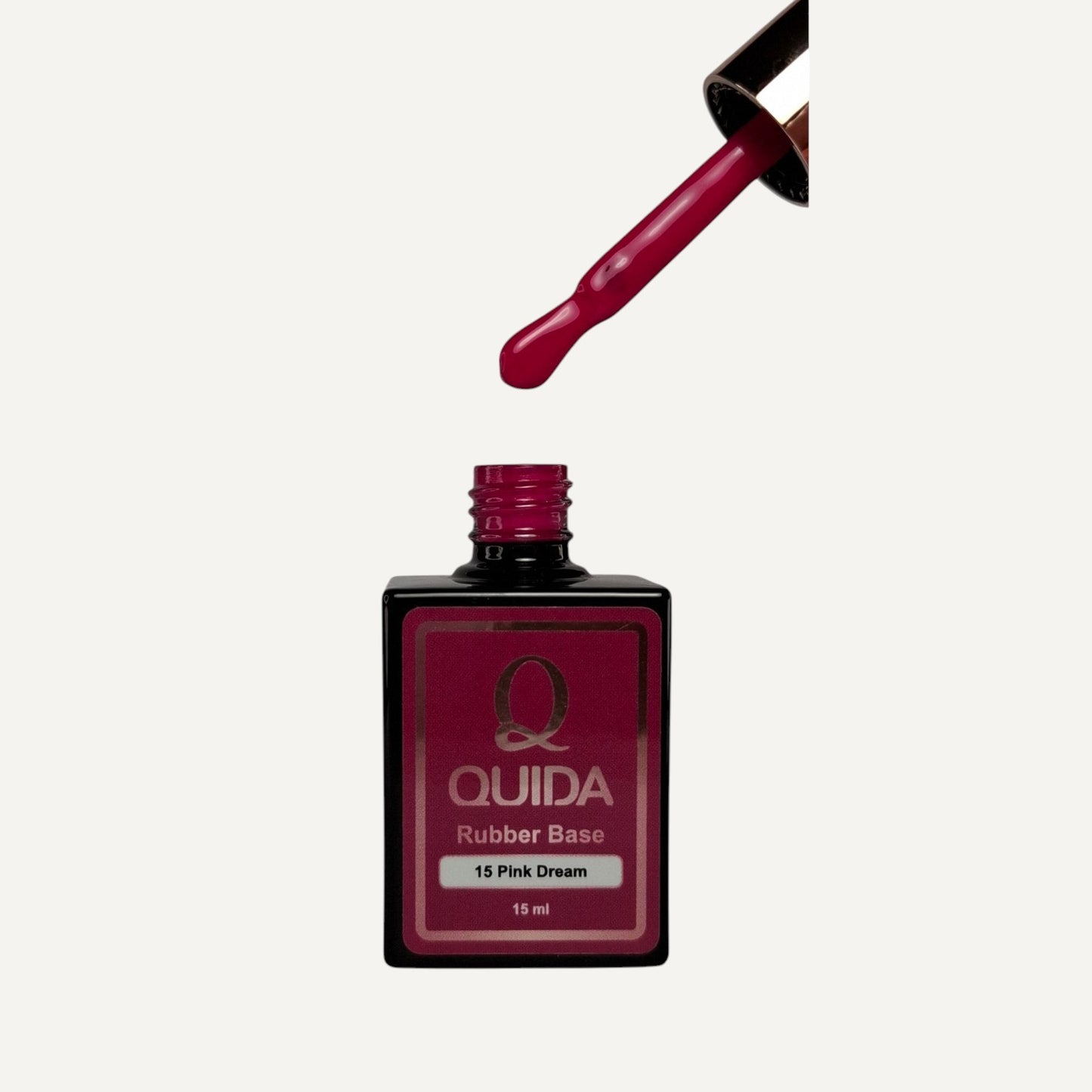 Quida Rubber Base 015 - Pink Dream Magenta Roze - 15 ml