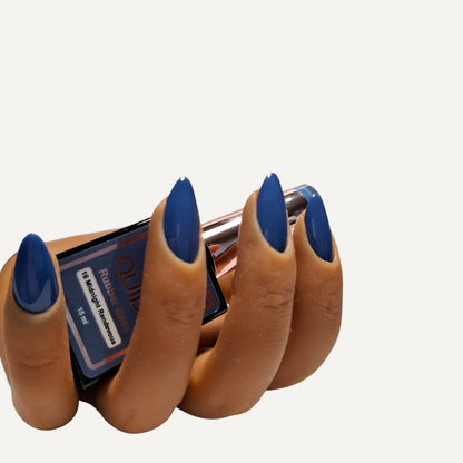 Quida Rubber Base 016 - Midnight Rendevous Marine Blauw - 15 ml
