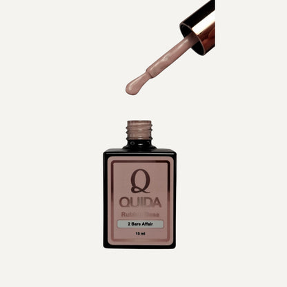 Quida Rubber Base 002 - Bare Affair Nude Roze - 15 ml