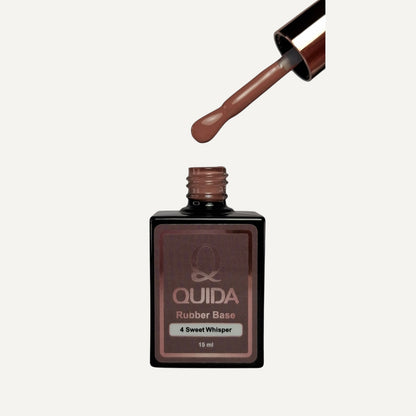 Quida Rubber Base 004 - Sweet Whisper Roze Bruin - 15 ml