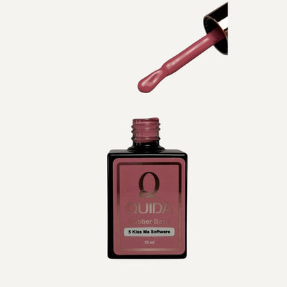 Quida Rubber Base 005 - Kiss Me Software Warm Roze - 15 ml