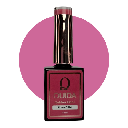 Quida Rubber Base 006 - Love Potion Fuchsia Roze - 15 ml