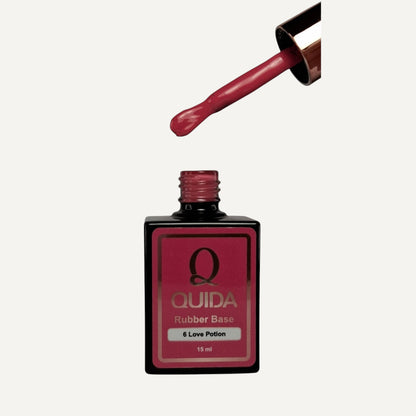 Quida Rubber Base 006 - Love Potion Fuchsia Roze - 15 ml