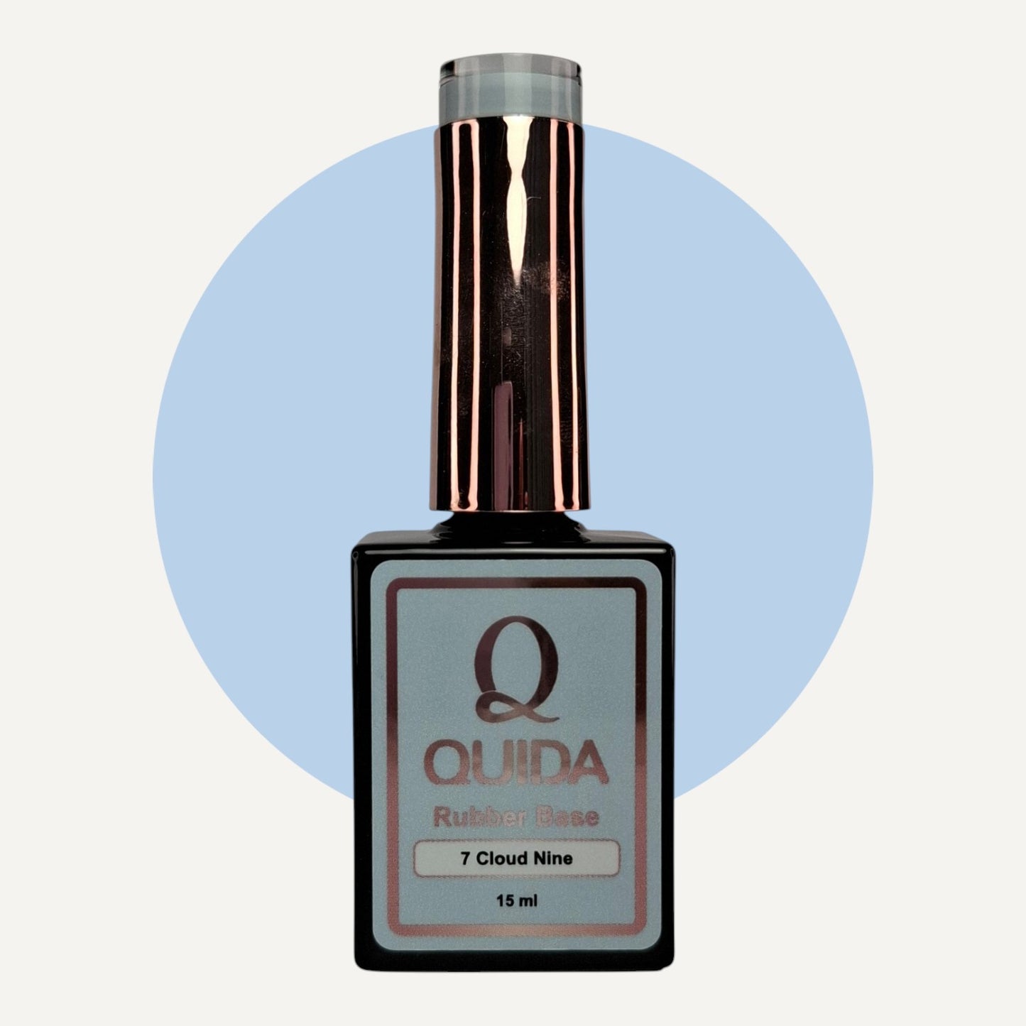 Quida Rubber Base 007 - Cloud Nine IJsblauw Grijs - 15 ml