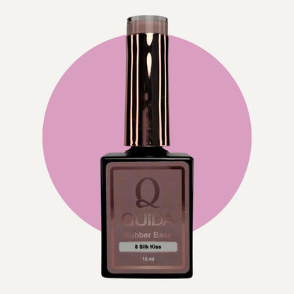Quida Rubber Base 008 - Silk Kiss Roze Mauve - 15 ml