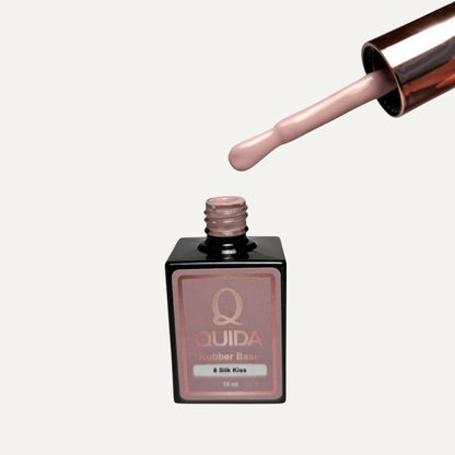 Quida Rubber Base 008 - Silk Kiss Roze Mauve - 15 ml