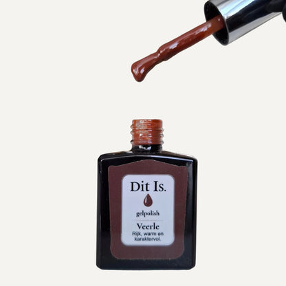 Dit Is. Gelpolish Veerle – Rijk Warm Bruin | 15 ml