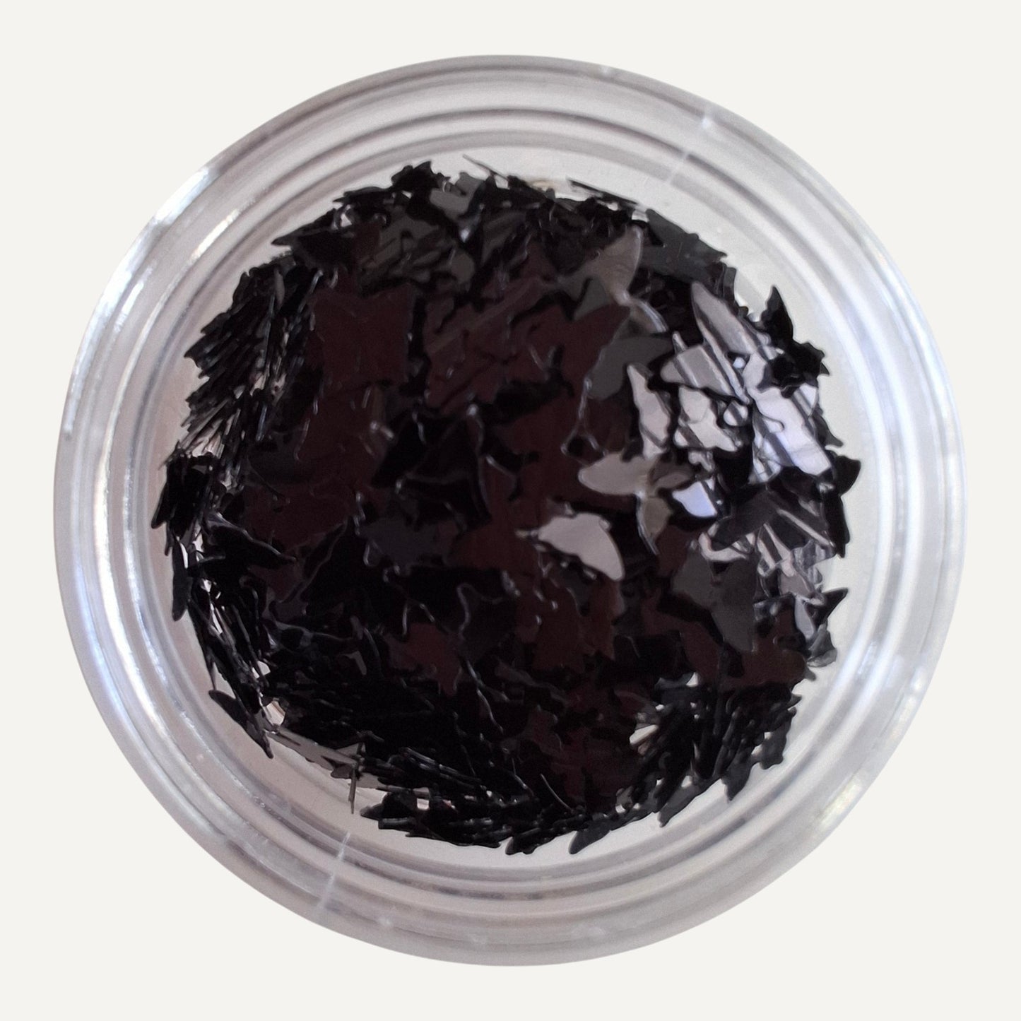 Nail Art Vlinder Paillettes 17 Zwart