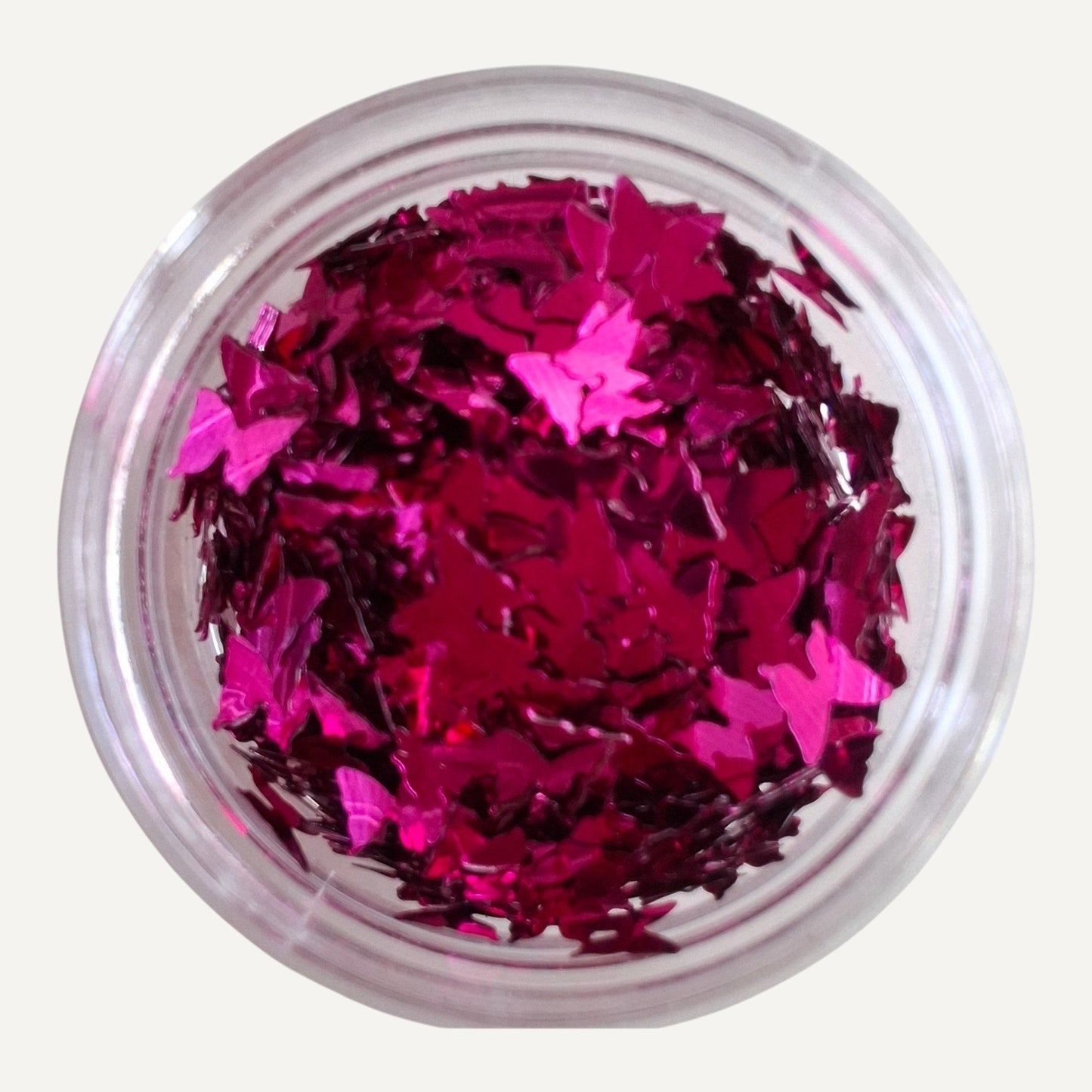Nail Art Vlinder Paillettes 20 Fuchsia