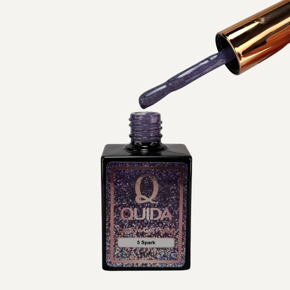 Quida Cat Eye Gel Polish 5 - Spark Blauw Roze - 15 ml