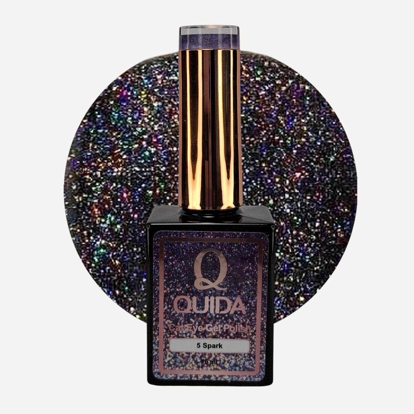Quida Cat Eye Gel Polish 5 - Spark Blauw Roze - 15 ml