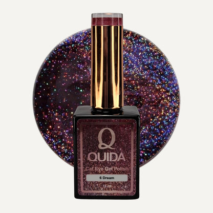 Quida Cat Eye Gel Polish 6 - Dream Roze Paars - 15 ml