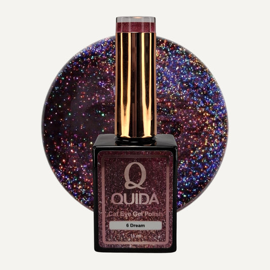 Quida Cat Eye Gel Polish 6 - Dream Roze Paars - 15 ml