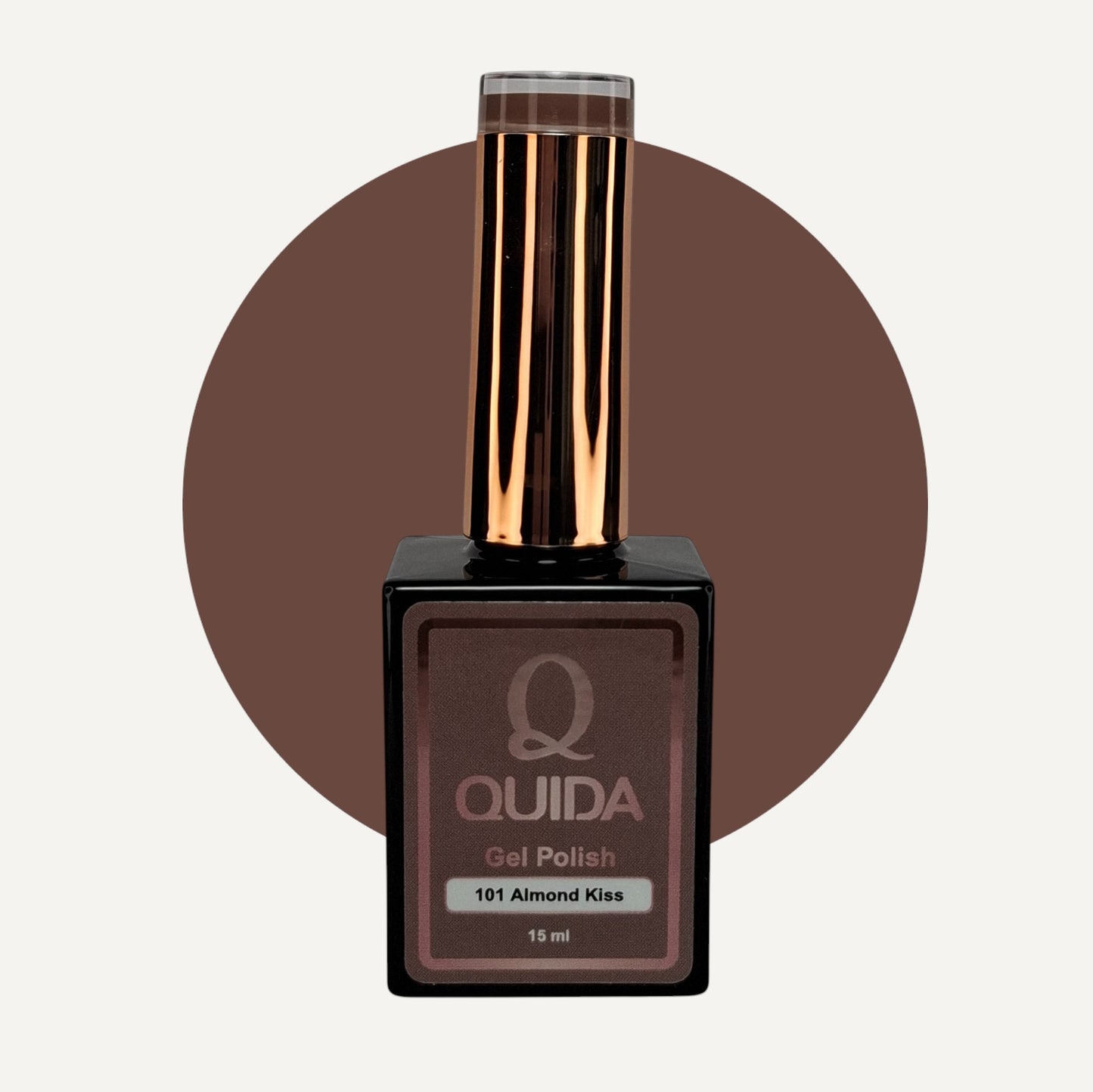 Quida Gel Polish 101 - Almond Kiss Bruin - 15 ml
