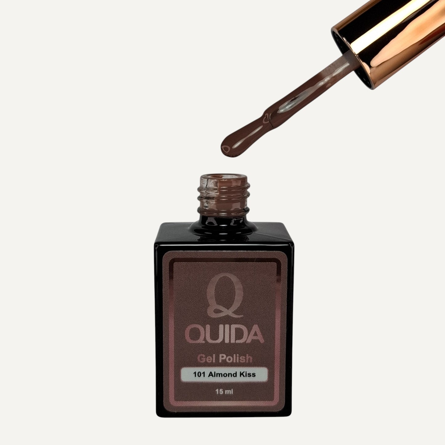 Quida Gel Polish 101 - Almond Kiss Bruin - 15 ml