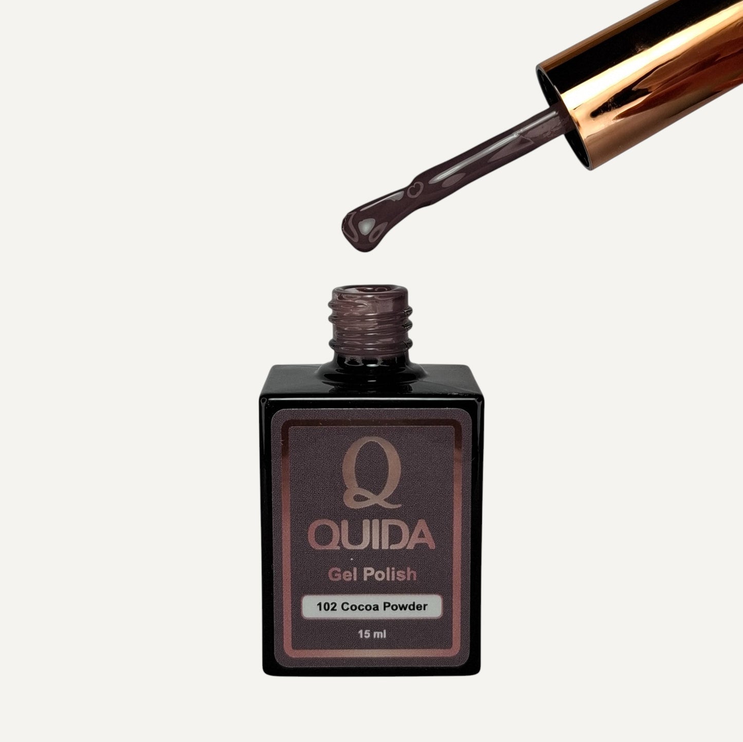 Quida Gel Polish 102 - Cocoa Powder Paars - 15 ml