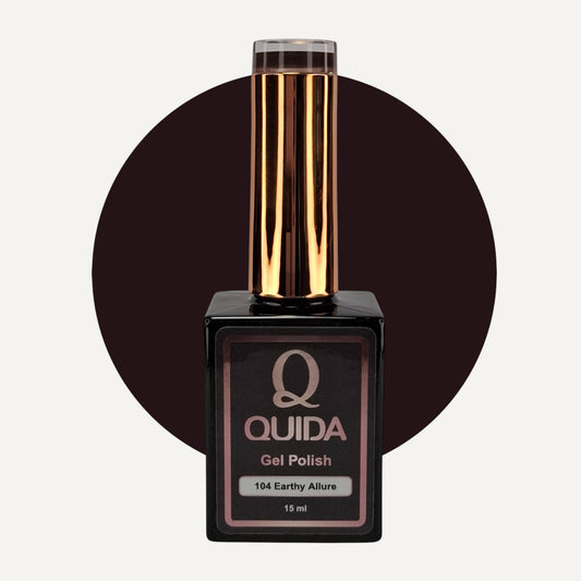 Quida Gel Polish 104 - Earthy Allure Bruin - 15 ml