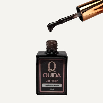 Quida Gel Polish 104 - Earthy Allure Bruin - 15 ml