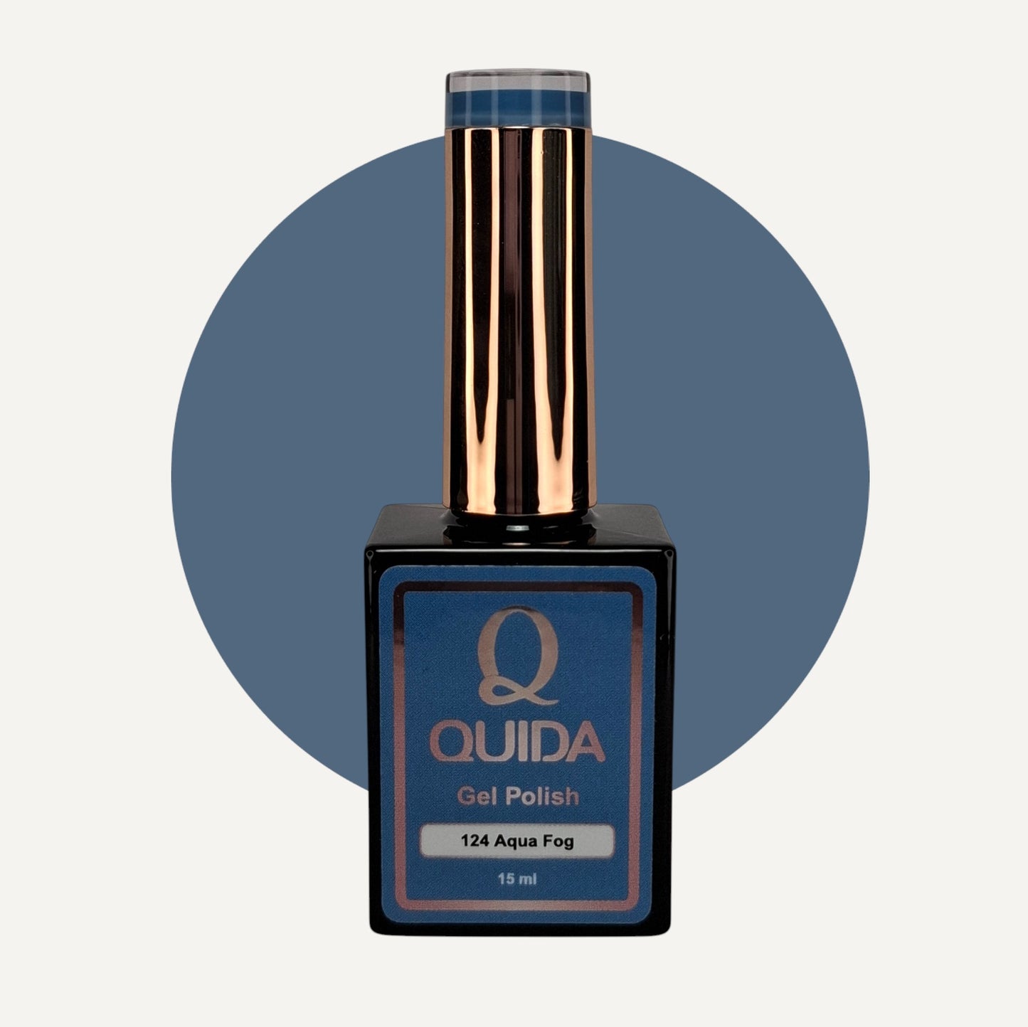 Quida Gel Polish 124 - Aqua Fog Blauw - 15 ml