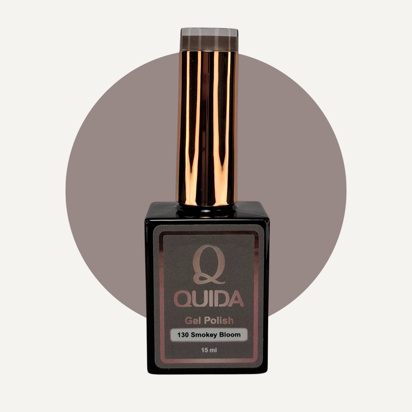 Quida Gel Polish 130 - Smokey Bloom Bruin - 15 ml