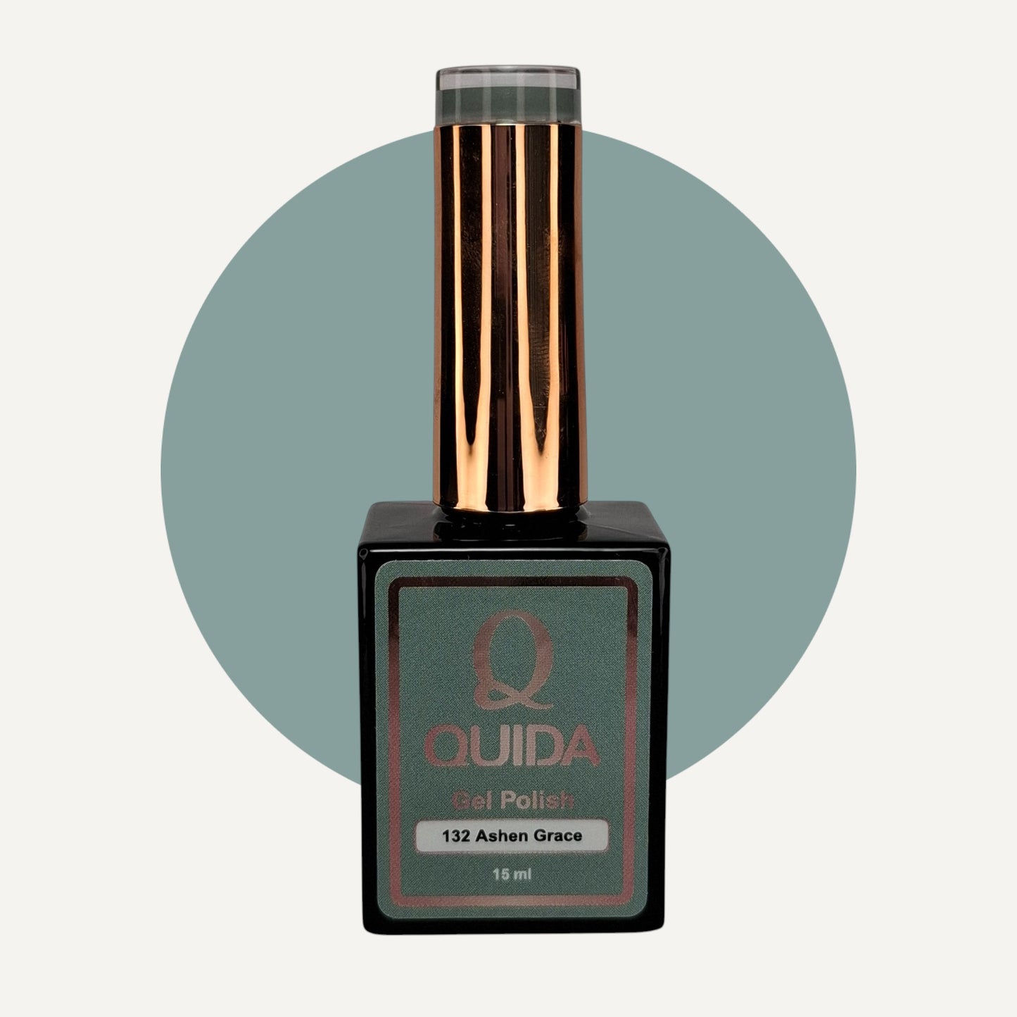 Quida Gel Polish 132 - Ashen Grace Grijs Groen - 15 ml
