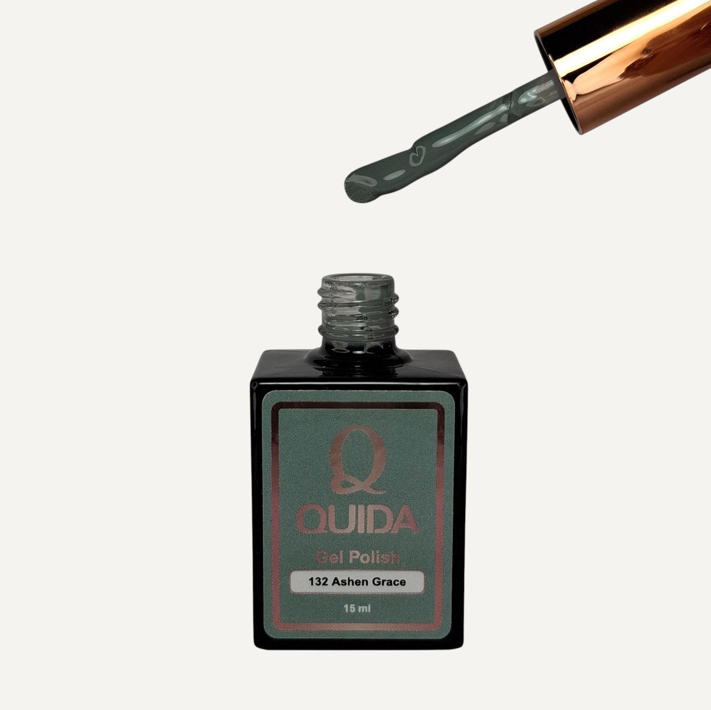 Quida Gel Polish 132 - Ashen Grace Grijs Groen - 15 ml