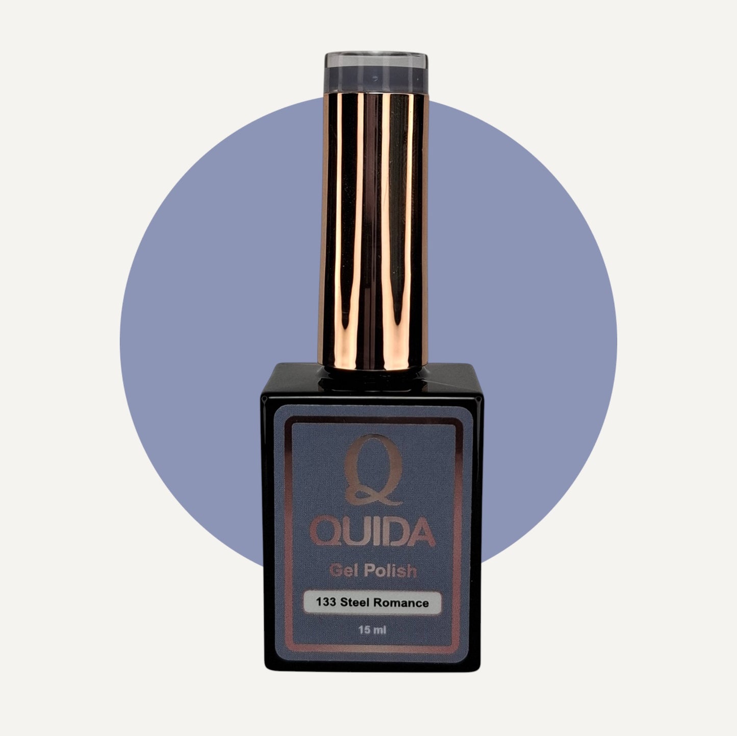 Quida Gel Polish 133 - Steel Romance Grijs - 15 ml