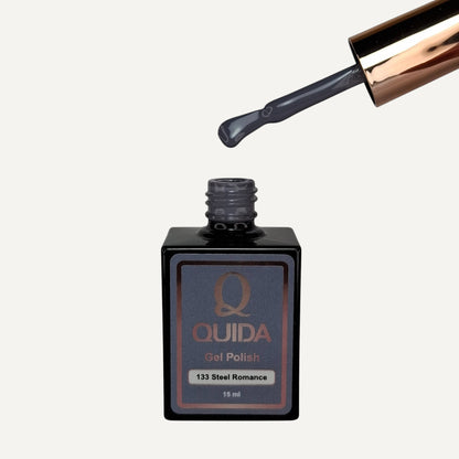 Quida Gel Polish 133 - Steel Romance Grijs - 15 ml