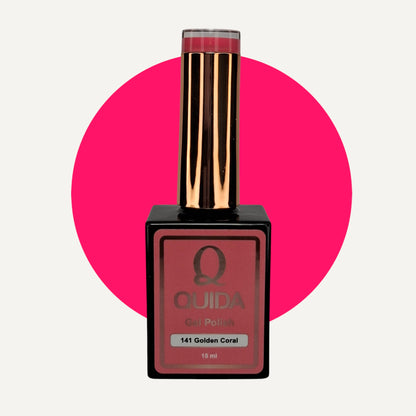 Quida Gel Polish 141 - Golden Coral Roze - 15 ml