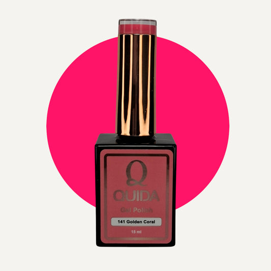 Quida Gel Polish 141 - Golden Coral Roze - 15 ml