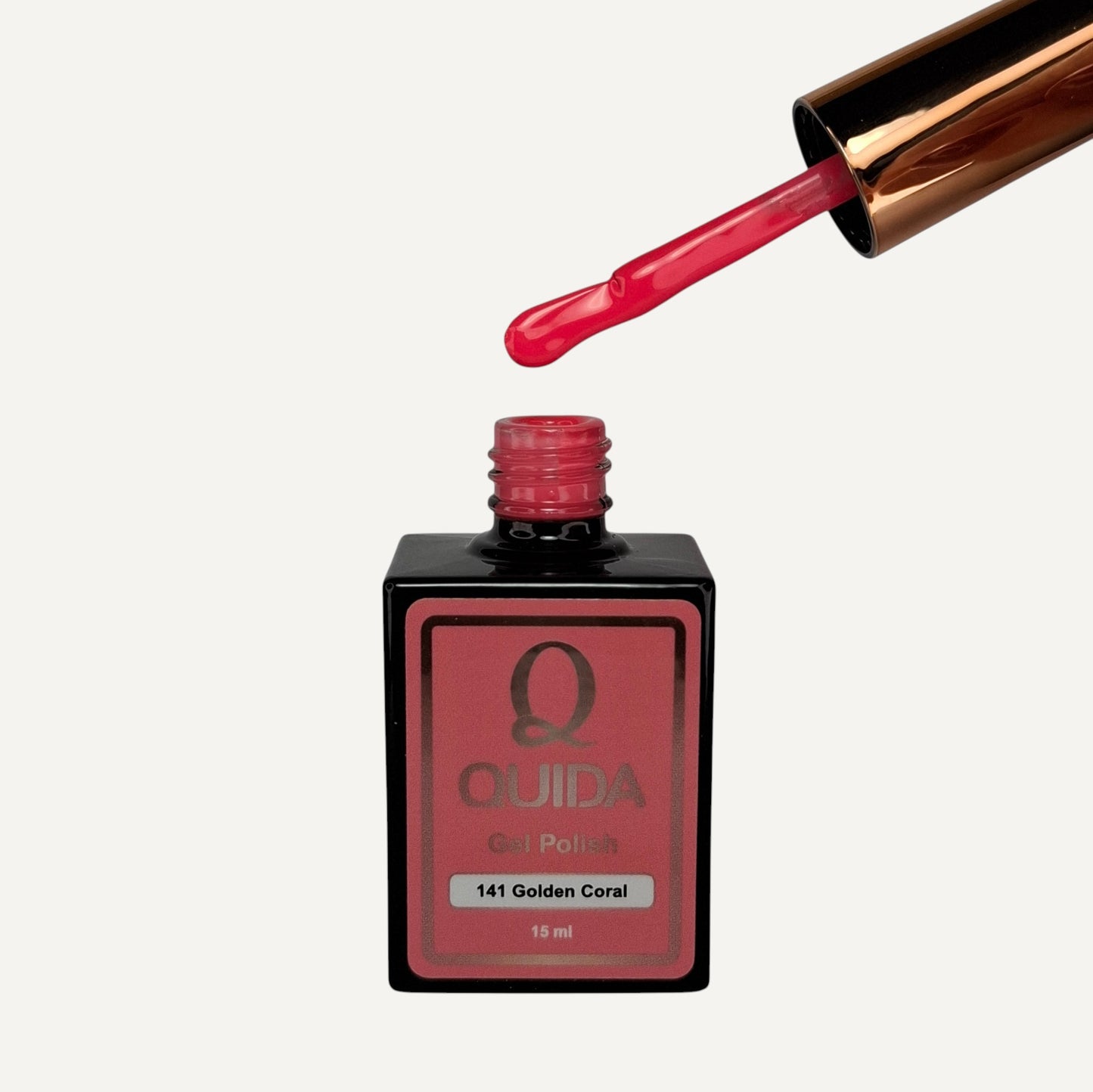 Quida Gel Polish 141 - Golden Coral Roze - 15 ml