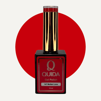 Quida Gel Polish 147 - Molten Love Rood - 15 ml