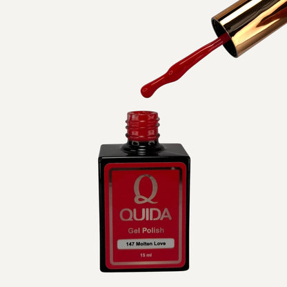 Quida Gel Polish 147 - Molten Love Rood - 15 ml