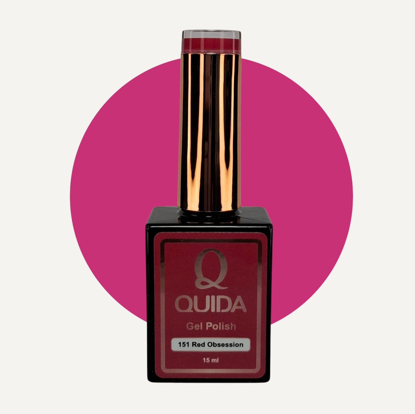 Quida Gel Polish 151 - Red Obsession Framboos Rood- 15 ml