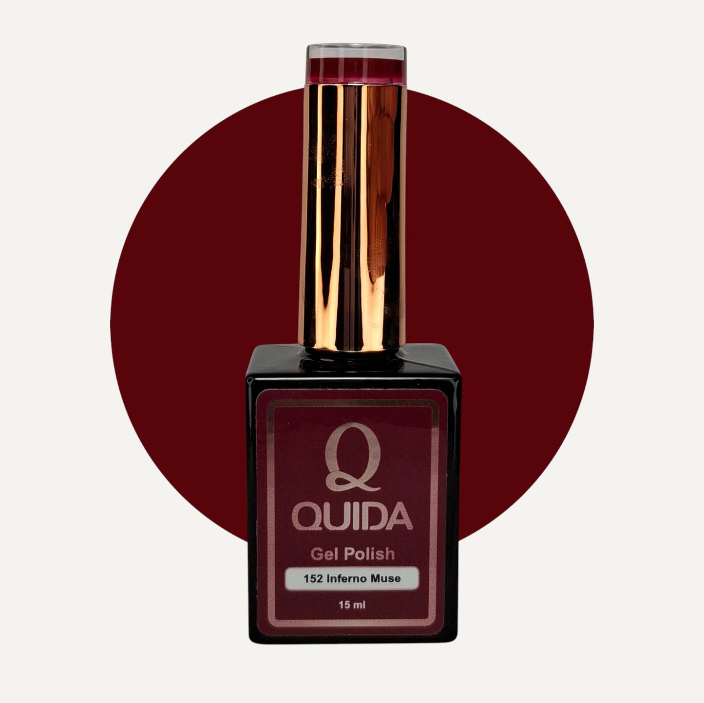Quida Gel Polish 152 - Inferno Muse Rood - 15 ml