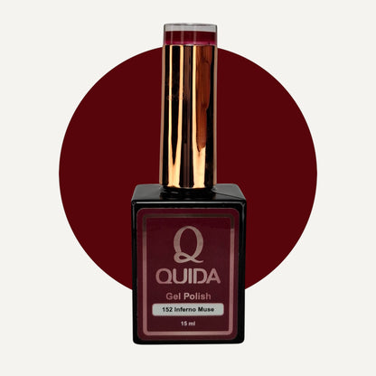 Quida Gel Polish 152 - Inferno Muse Rood - 15 ml