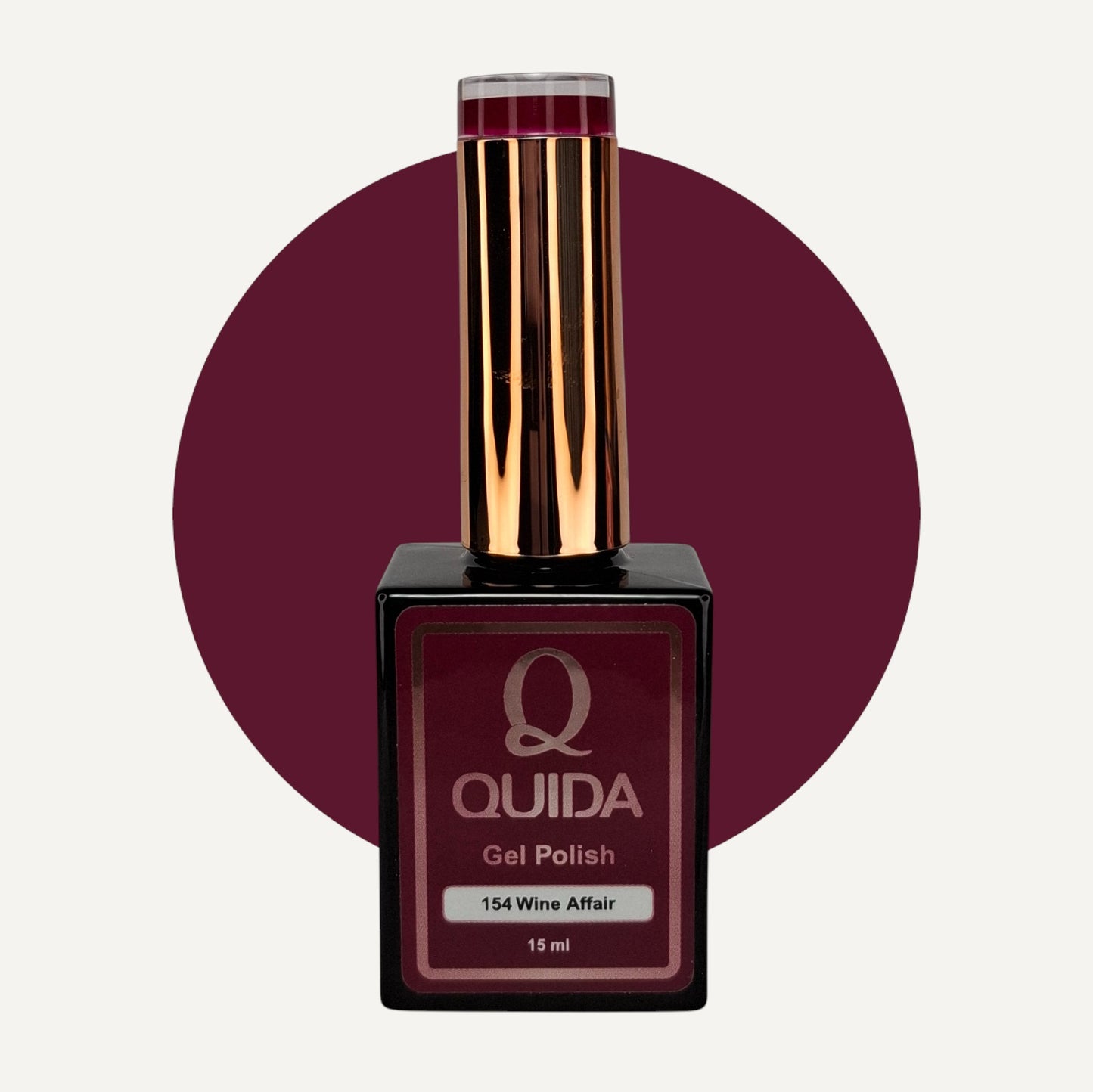 Quida Gel Polish 154 - Wine Affair Rood - 15 ml