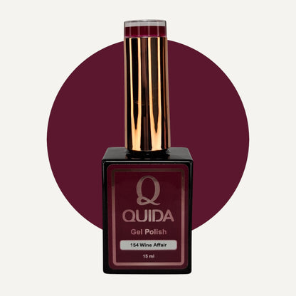 Quida Gel Polish 154 - Wine Affair Rood - 15 ml