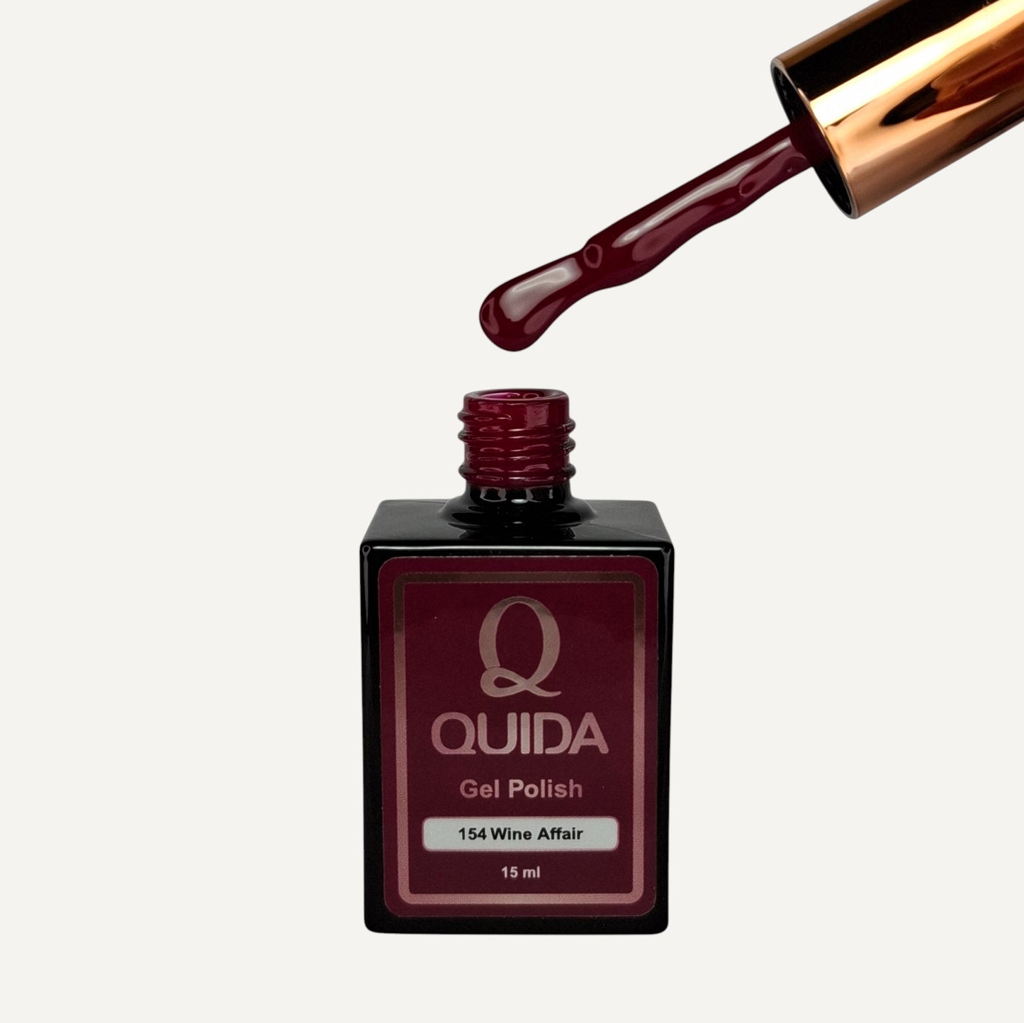 Quida Gel Polish 154 - Wine Affair Rood - 15 ml