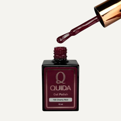 Quida Gel Polish 155 - Cherry Noir Rood - 15 ml